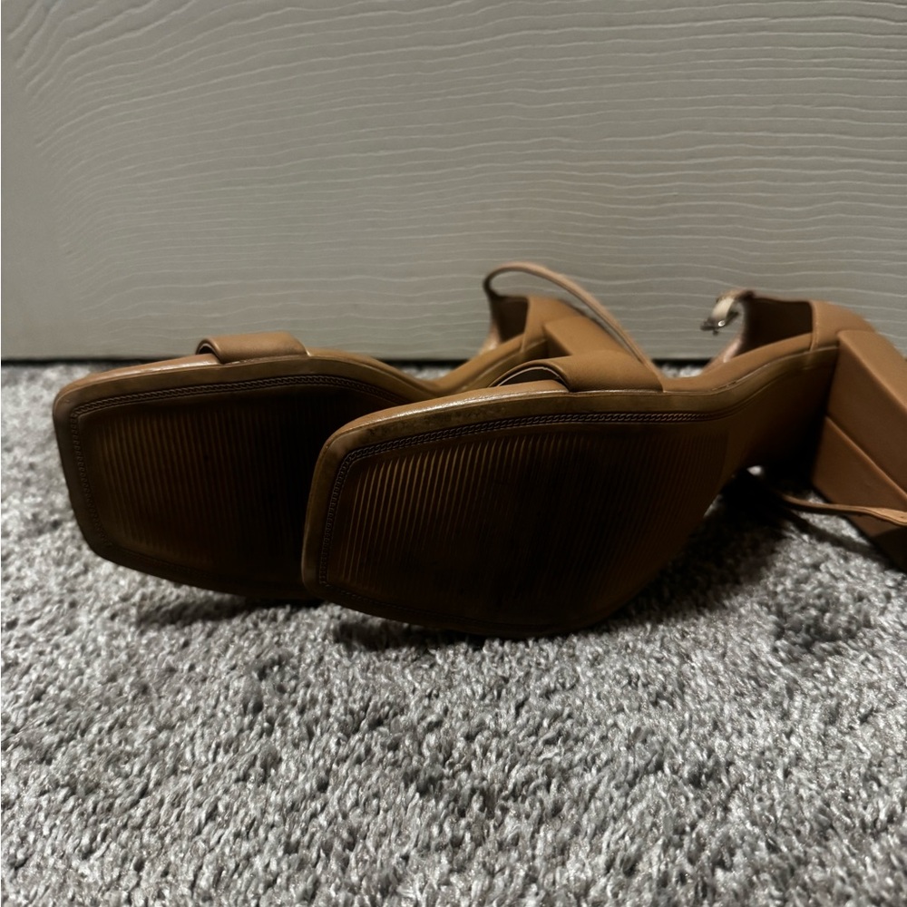 A New Day Women's Brown Heeled Sandals - Picture 2 of 4